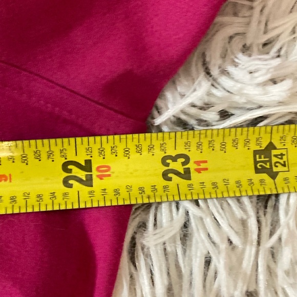 Chicos Women’s sz 2 (US 12) No Iron Stretch 3/4 Sleeve Tunic Very Cherry Blouse - Picture 7 of 8